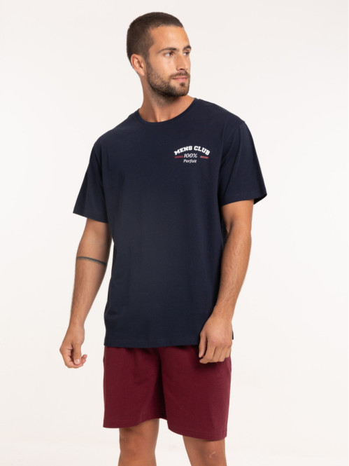 Pyjashort marine homme