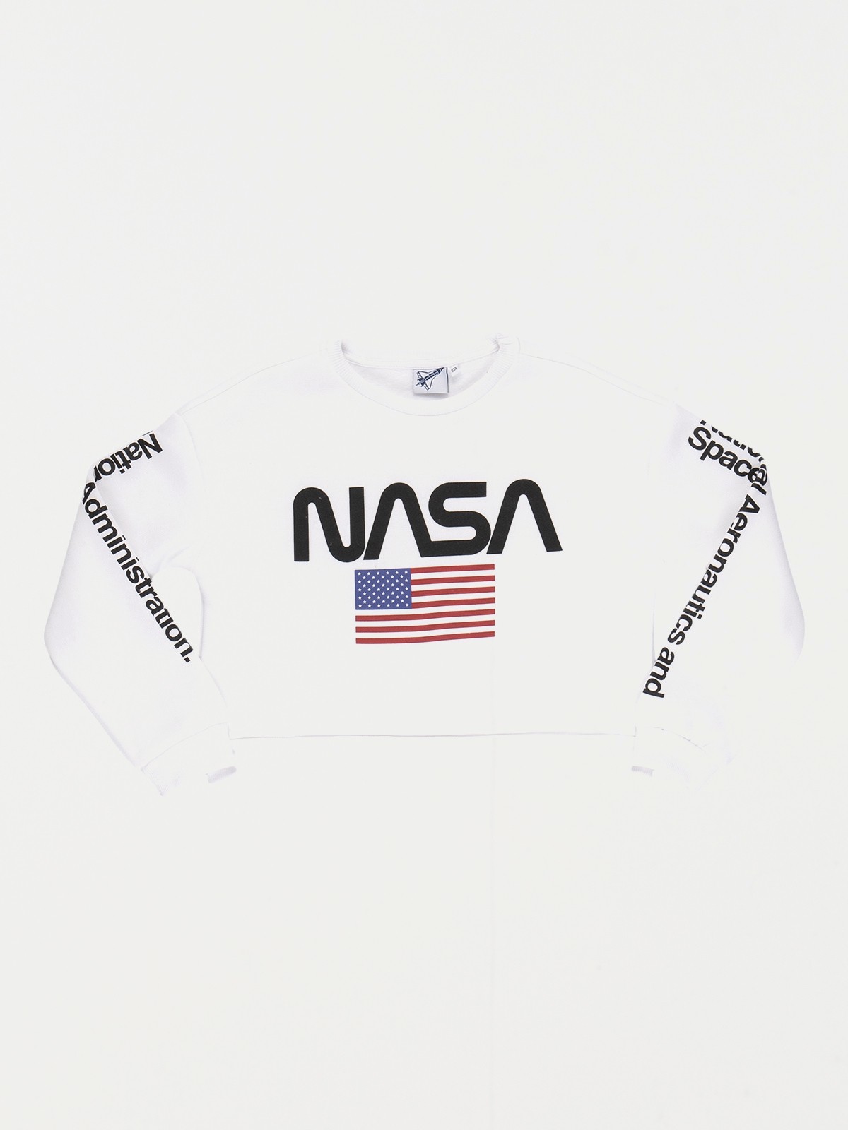 Sweat capuche NASA blanc fille (10-16A) - DistriCenter