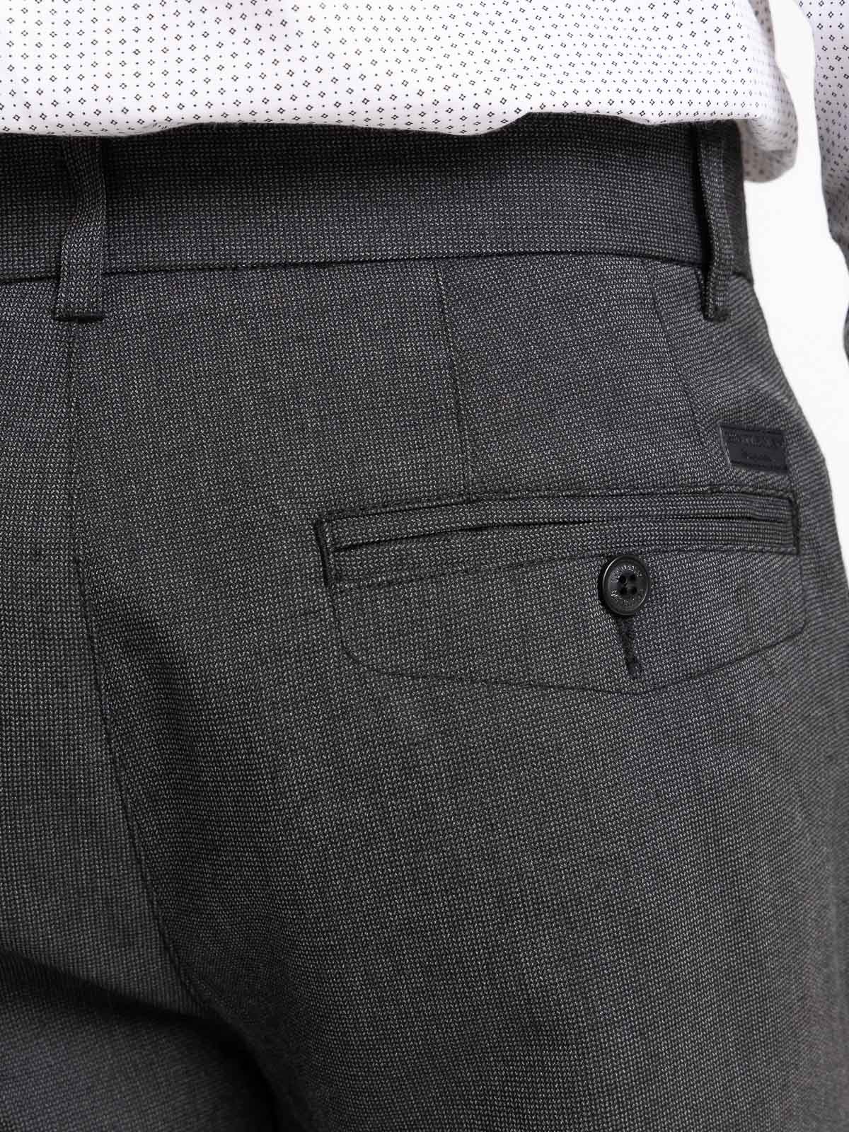 Pantalon gris anthracite chiné homme - DistriCenter
